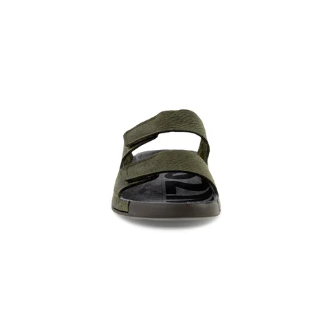 ECCO® Cozmo sandaler i nubuck med to remme til herrer - Grøn - Front