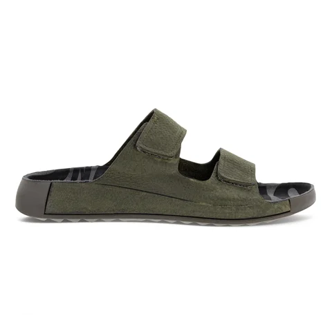 ECCO® Cozmo sandaler i nubuck med to remme til herrer - Grøn - Outside