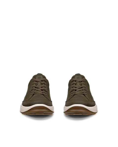 ECCO® Byway 2.0 sko i vandtæt i nubuck til herrer - Grøn - Front_Pair