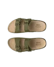 ECCO® Cozmo herre sandal to stropper nubuk - Grønn - Top_Left_Pair