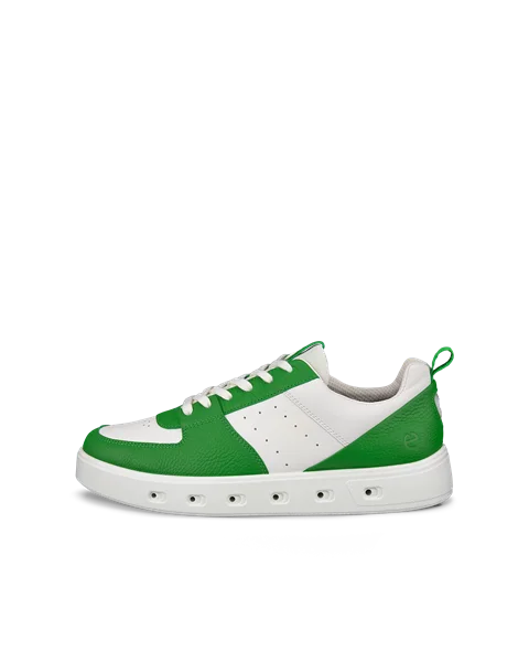 Men's ECCO® Street 720 Leather Gore-Tex Trainer - Green - O