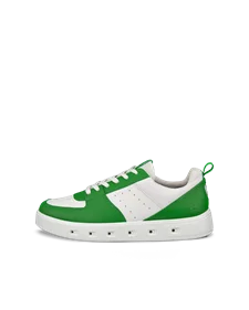 Men's ECCO® Street 720 Leather Gore-Tex Trainer - Green - O