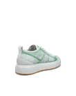 Men's ECCO® Street Ace Leather Trainer - Green - B