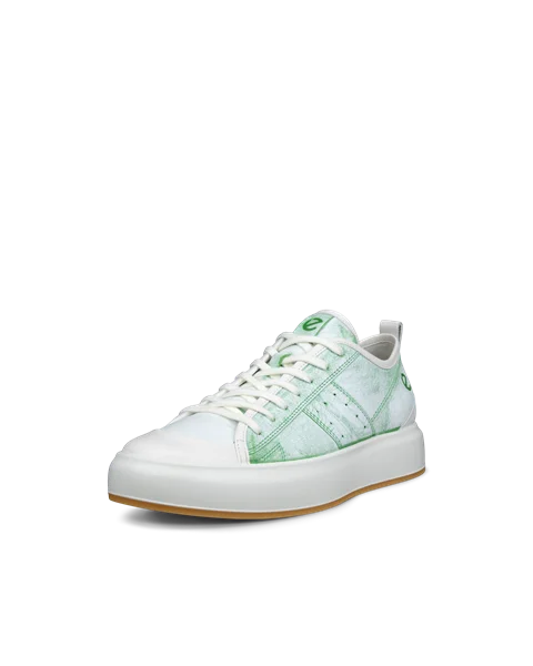 ECCO® Street Ace Heren leren sneaker - Groen - M