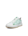 Men's ECCO® Street Ace Leather Trainer - Green - M