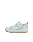 Men's ECCO® Street Ace Leather Trainer - Green - O