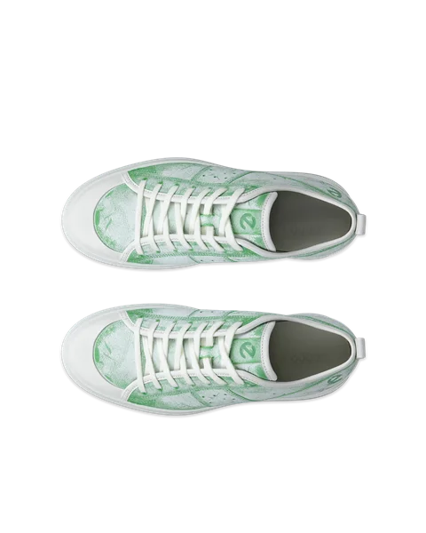 ECCO® Street Ace Heren leren sneaker - Groen - Top_Left_Pair