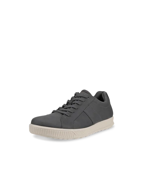 Men's ECCO® Byway Nubuck Trainer - Grey - M