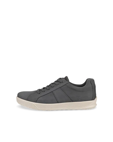 ECCO® Byway Heren nubuck sneaker - Grijs - O