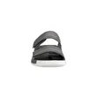 Men's ECCO® Cozmo 60 Leather Two Strap Sandal - Grey - Front