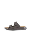 ECCO® Cozmo sandale en nubuck deux brides pour homme - Gris - O