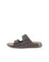 ECCO® Cozmo sandale en nubuck deux brides pour homme - Gris - O