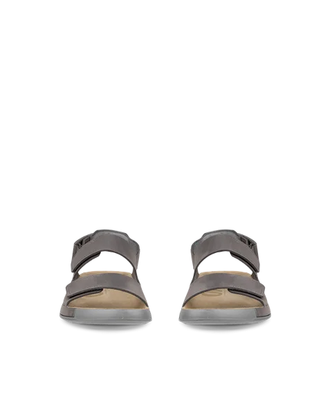 ECCO® Cozmo Heren nubuck sandaal met twee bandjes - Grijs - Front_Pair