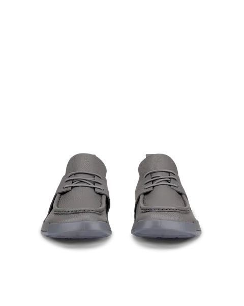 ECCO® Cozmo Shoe férfi mokaszin orrú bőrcipő - Szürke - Front_Pair