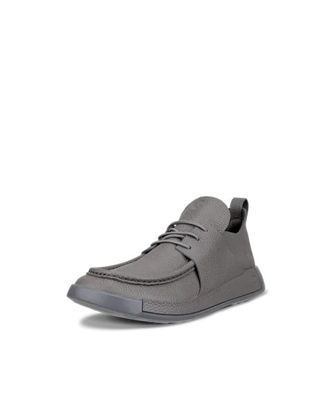 ECCO® Cozmo Shoe férfi mokaszin orrú bőrcipő - Szürke - M