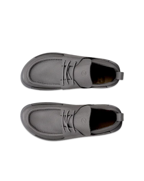 ECCO® Cozmo Shoe férfi mokaszin orrú bőrcipő - Szürke - Top_Left_Pair