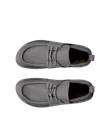 ECCO® Cozmo Shoe férfi mokaszin orrú bőrcipő - Szürke - Top_Left_Pair