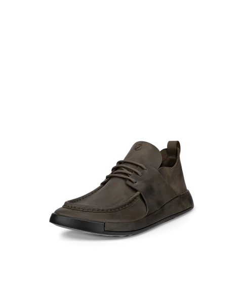 ECCO® Cozmo Shoe sko i nubuck med snørebånd til herrer - Grå - M