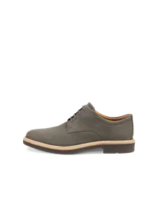 Men's ECCO® Metropole London Nubuck Derby Shoe - Grey - O