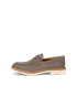 Męskie skórzane buty z ozdobnym szwem ECCO® Metropole London - Szary - O