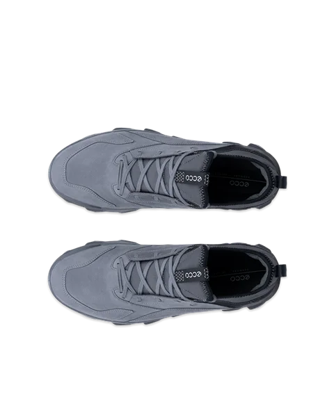 Men's ECCO® MX Nubuck Outdoor Trainer - Grey - Top_Left_Pair