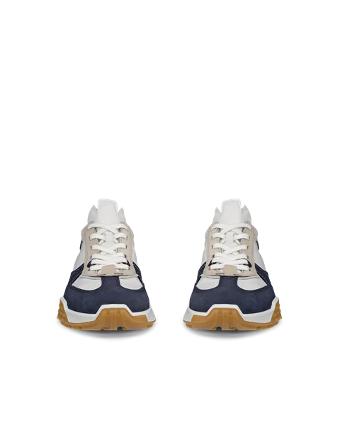 ECCO® Retro Sneaker Herren Ledersneaker - Grau - Front_Pair