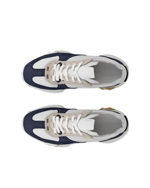 ECCO® Retro Sneaker Herren Ledersneaker - Grau - Top_Left_Pair