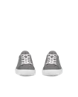 ECCO® Soft 60 Heren nubuck sneaker - Grijs - Front_Pair