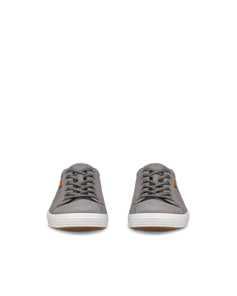 ECCO® Soft 7 Herren Sneaker aus Nubukleder - Grau - Front_Pair