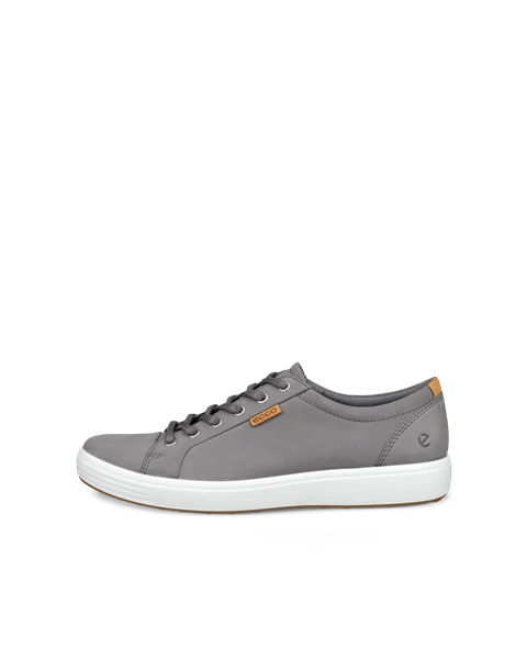 ECCO® Soft 7 Herren Sneaker aus Nubukleder - Grau - O