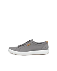 ECCO® Soft 7 Herren Sneaker aus Nubukleder - Grau - O