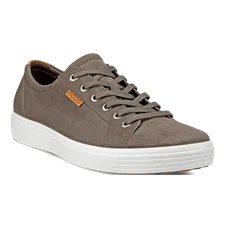 ECCO® Soft 7 sneakers i nubuck til herrer - Grå - Main