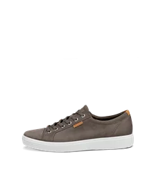 ECCO® Soft 7 herre sneakers nubuk - grå - O