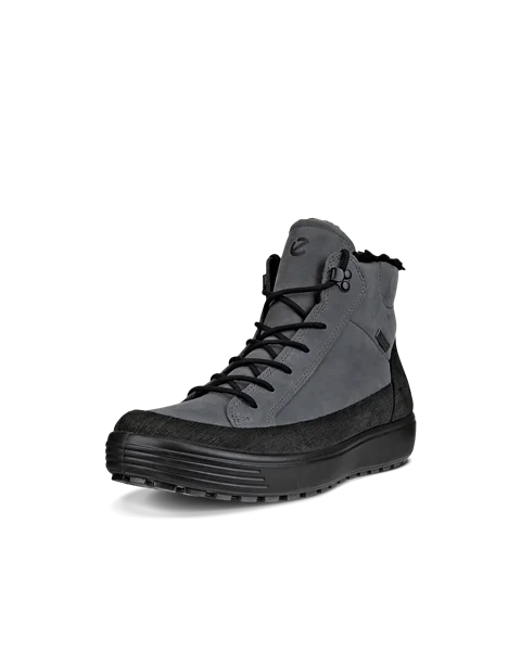 Męskie nubukowe buty za kostkę Gore-Tex ECCO® Soft 7 Tred - Szary - M