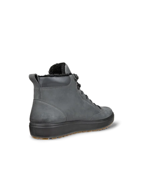 Men's ECCO® Soft 7 Tred Nubuck Gore-Tex Mid-Cut Boot - Grey - B