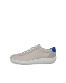 ECCO® Soft Zero Herren Ledersneaker - Grau - O