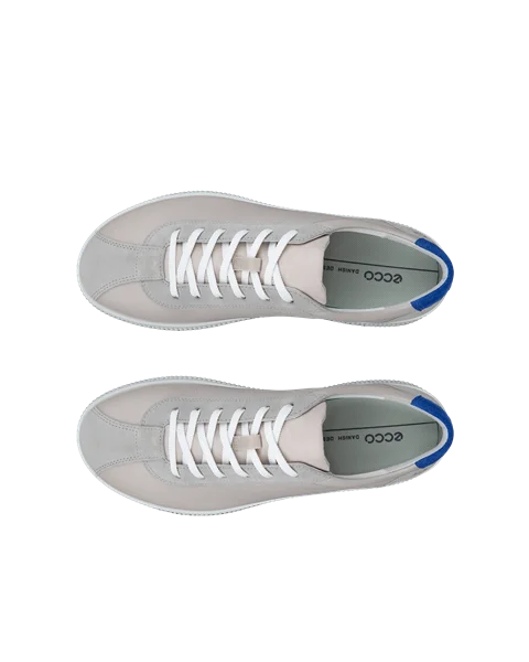 ECCO® Soft Zero herre sneakers skinn - grå - Top_Left_Pair