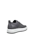 Men's ECCO® Street Ace Leather Trainer - Grey - B