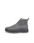 Men's ECCO® Street Ace Rugged Nubuck Gore-Tex High-Top Trainer - Grey - O