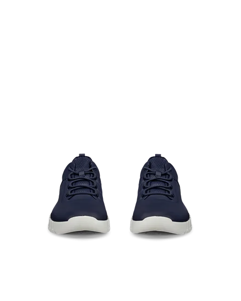 ECCO® Gruuv odiniai sportbačiai vyrams - Tamsiai mėlyna - Front_Pair