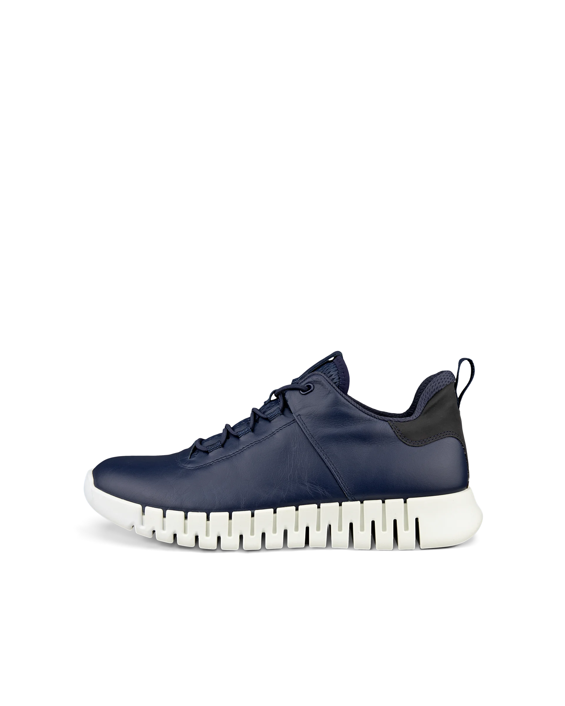 ECCO Gruuv M - Men’s Leather Trainer - Navy - Size: 8-8.5 (EU 42)