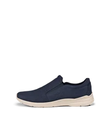 ECCO® Irving chaussures sans lacet en cuir pour homme - Bleu marine - O