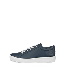 Men's ECCO® Soft 60 Leather Trainer - Navy - O