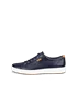 ECCO® Soft 7 Heren nubuck sneaker - Marineblauw - O