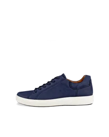 ECCO® Soft 7 Herren Sneaker aus Nubukleder - Marineblau - O