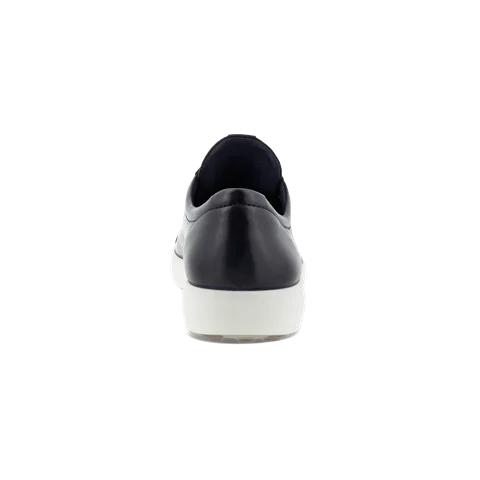 Męskie skórzane sneakersy ECCO® Soft 7 - Granatowy - Heel