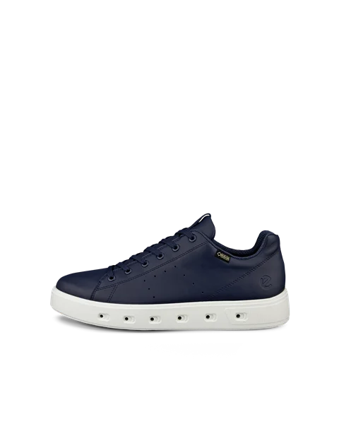 Men's ECCO® Street 720 Leather Gore-Tex Trainer - Navy - O