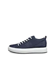 Men's ECCO® Street Ace Leather Trainer - Navy - O