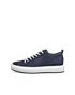 Men's ECCO® Street Ace Leather Trainer - Navy - O