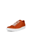 ECCO® Soft 60 Heren leren sneaker - Oranje - M